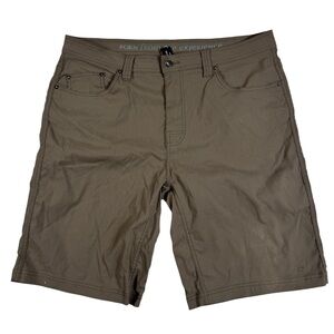 Prana Brion Shorts Brown Stretch Hike Camp Work Casual Gorpcore Men’s Size 38x10